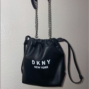 DKNY New York - Small Black Drawstring Bag/Purse
